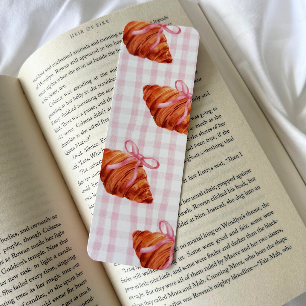 COQUETTE CROISSANT BOOKMARK