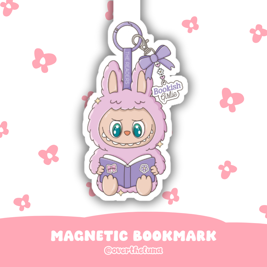 PURPLE LABUBU MAGNETIC BOOKMARK