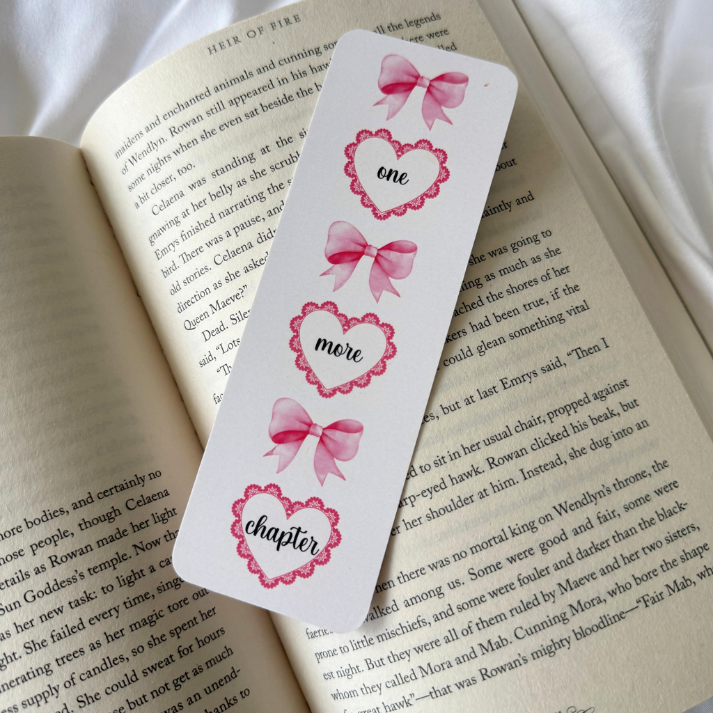 ONE MORE CHAPTER COQUETTE BOOKMARK