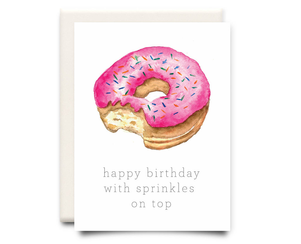 SPRINKLES ON TOP BIRTHDAY CARD