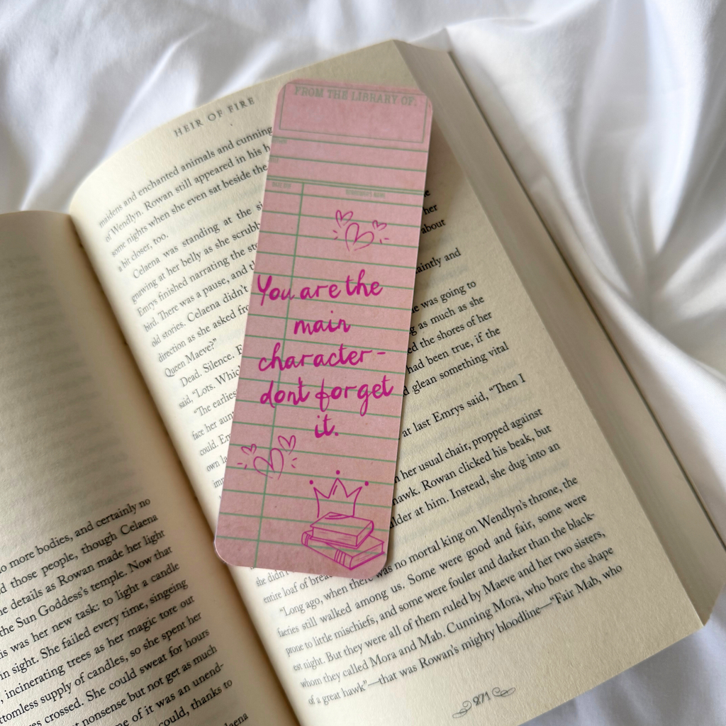 YOU ARE THE MAIN CHARACTER BOOKMARK