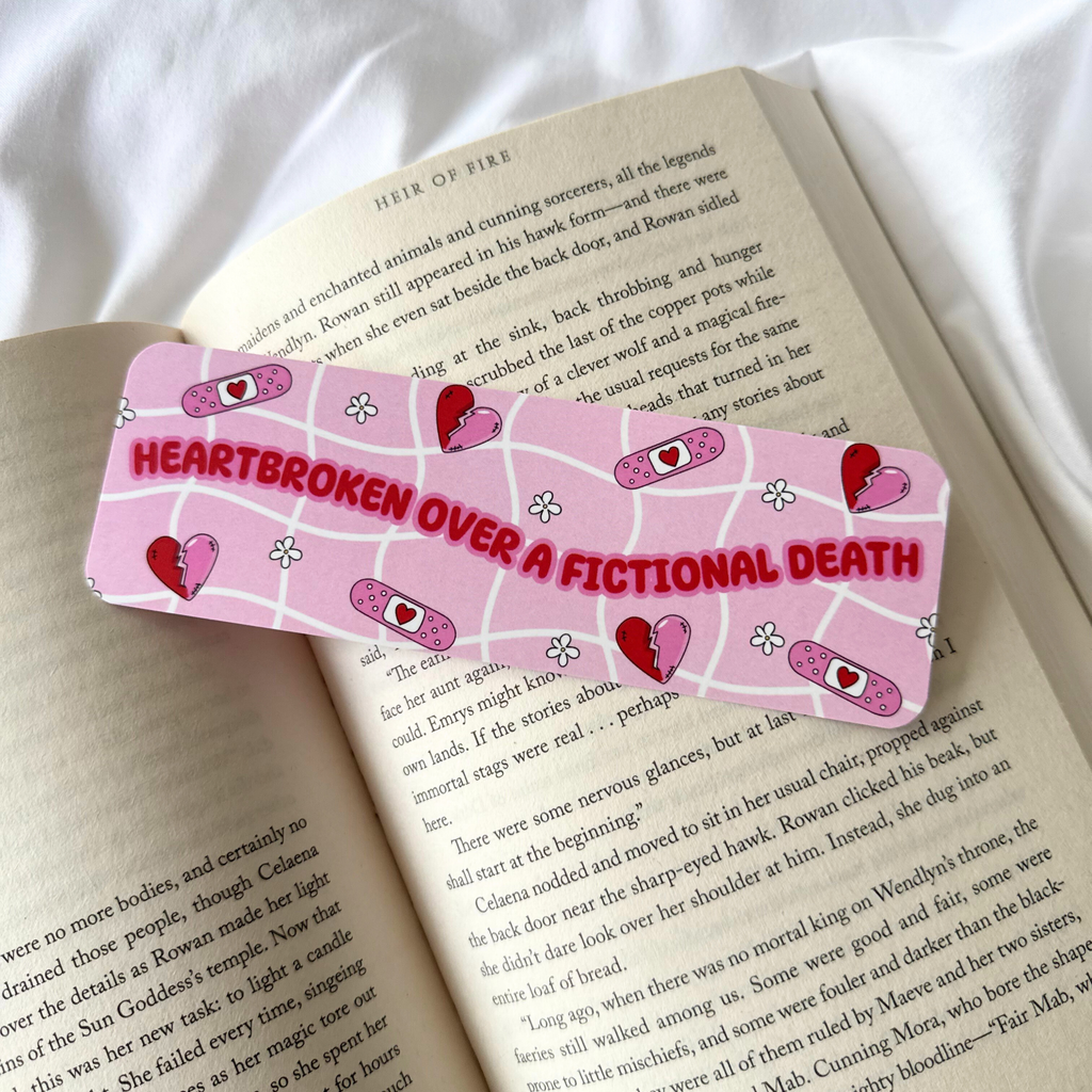 HEARTBROKEN OVER A FICTIONAL DEATH BOOKMARK