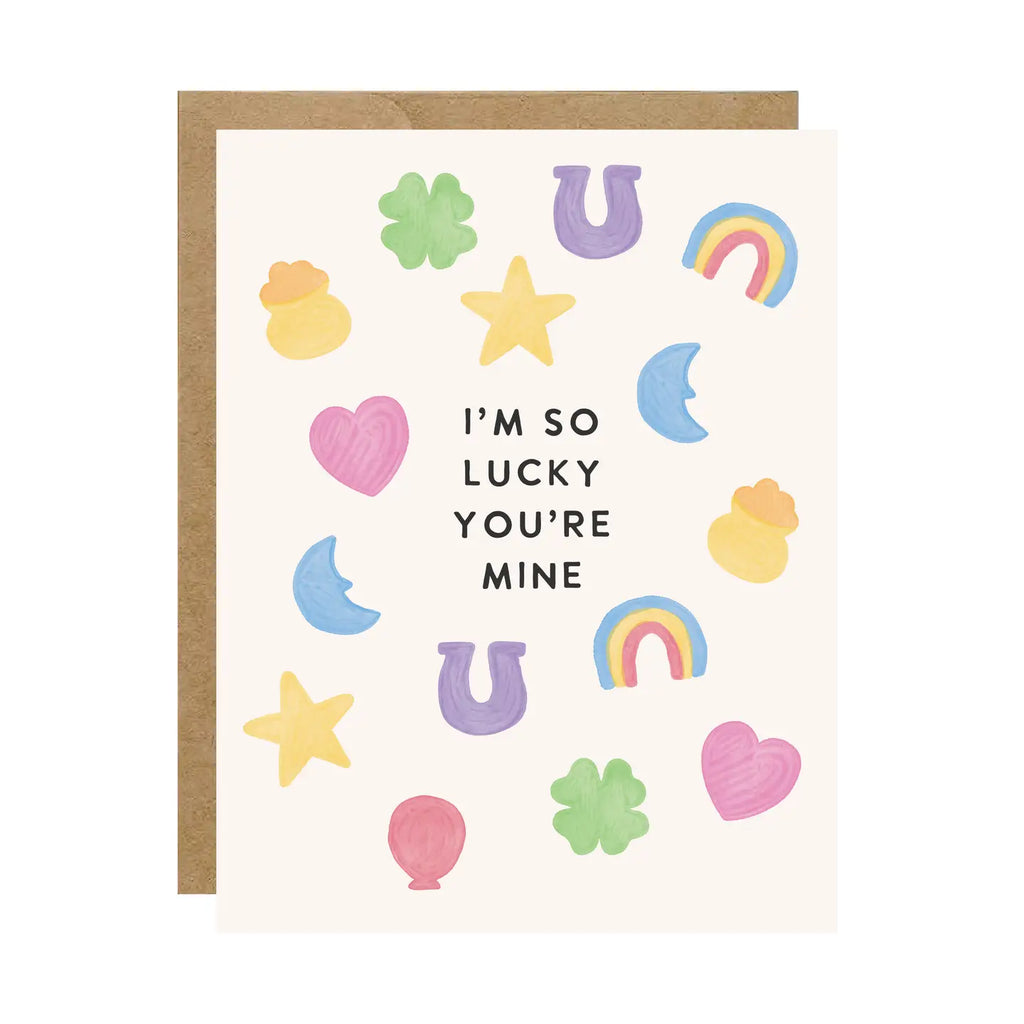 I'M SO LUCKY YOU'RE MINE CARD