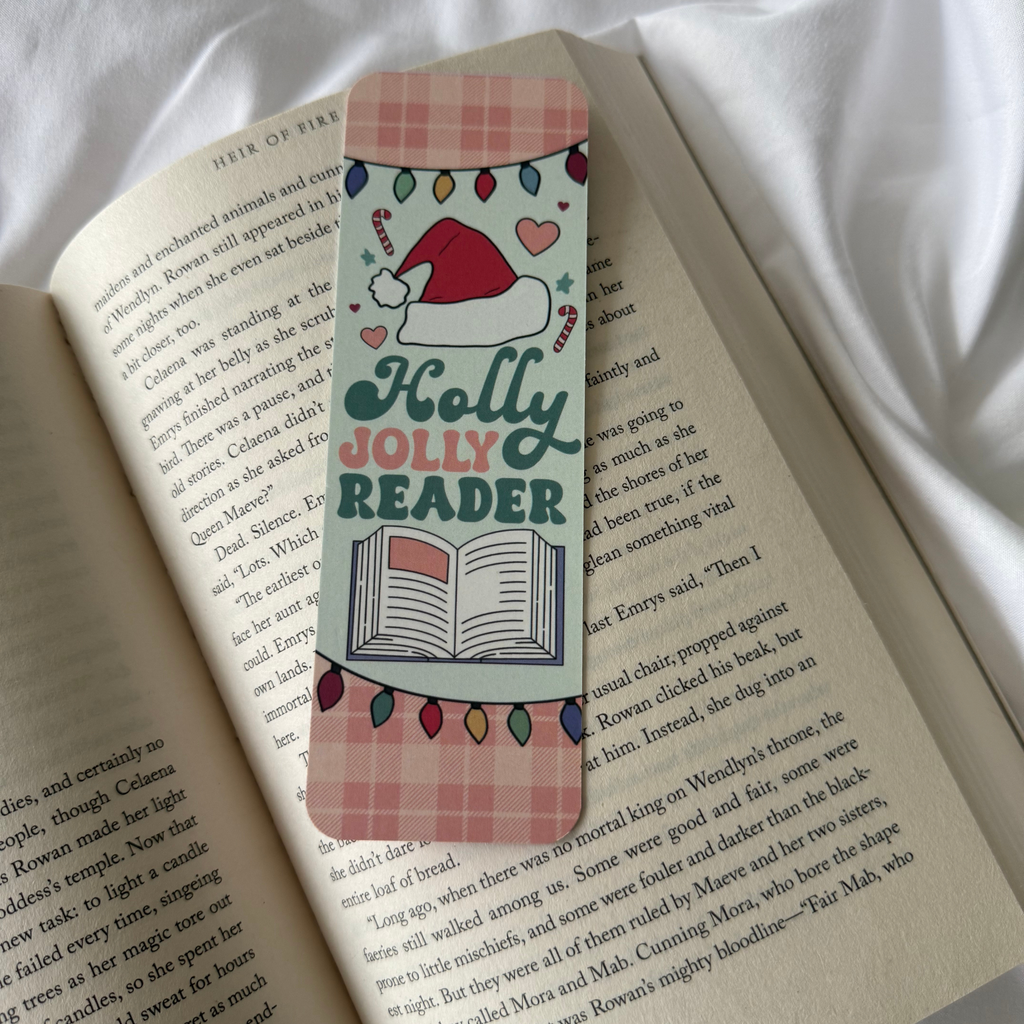 HOLLY JOLLY READER BOOKMARK