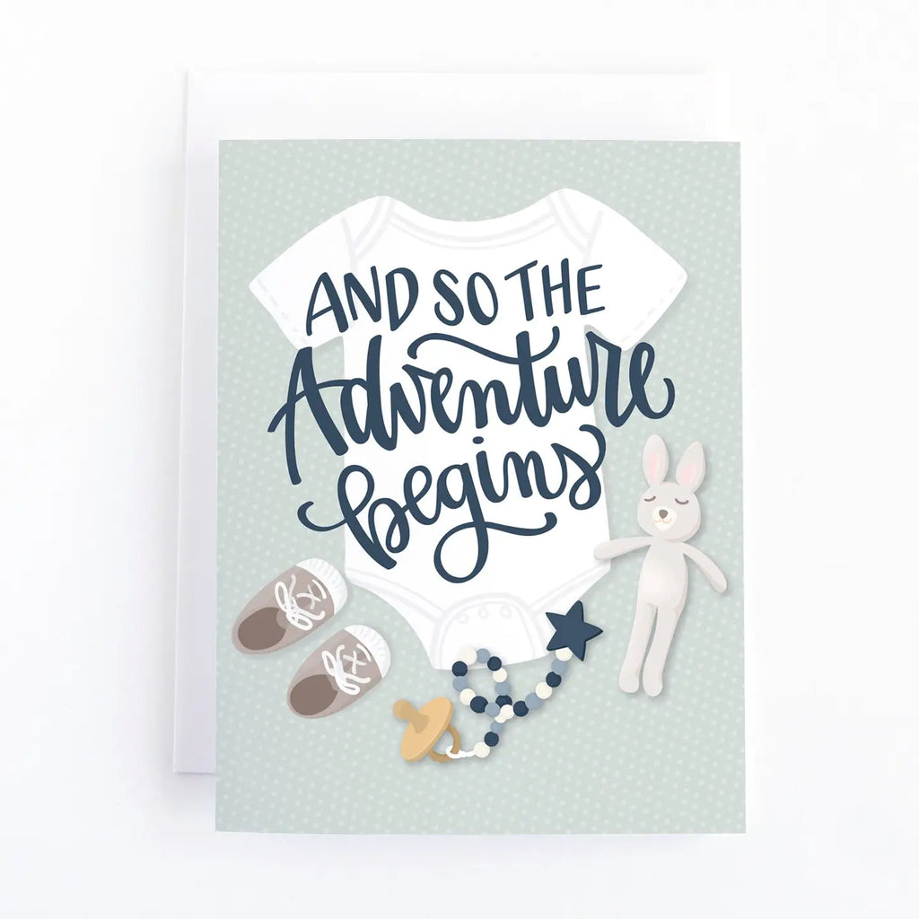 AND SO THE ADVENTURE BEGINS CARD