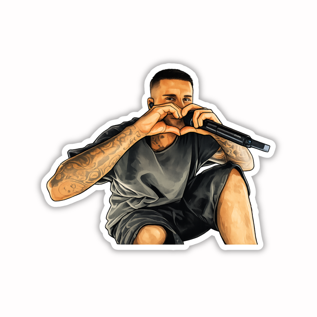 JB HEART STICKER