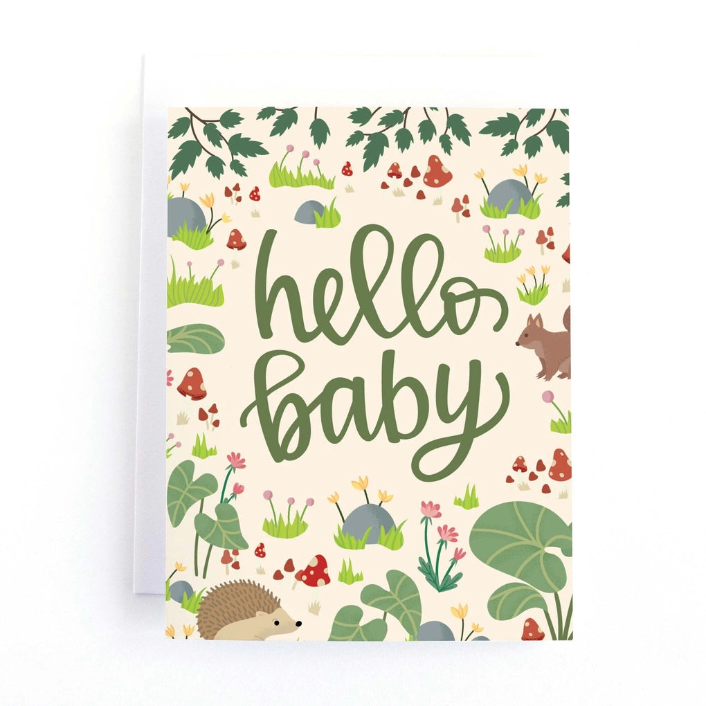 HELLO BABY NATURE CARD