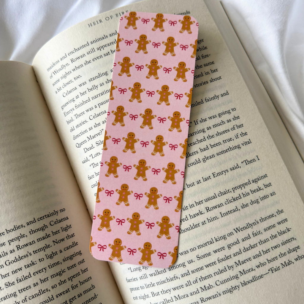 GINGERBREAD MAN x BOW BOOKMARK