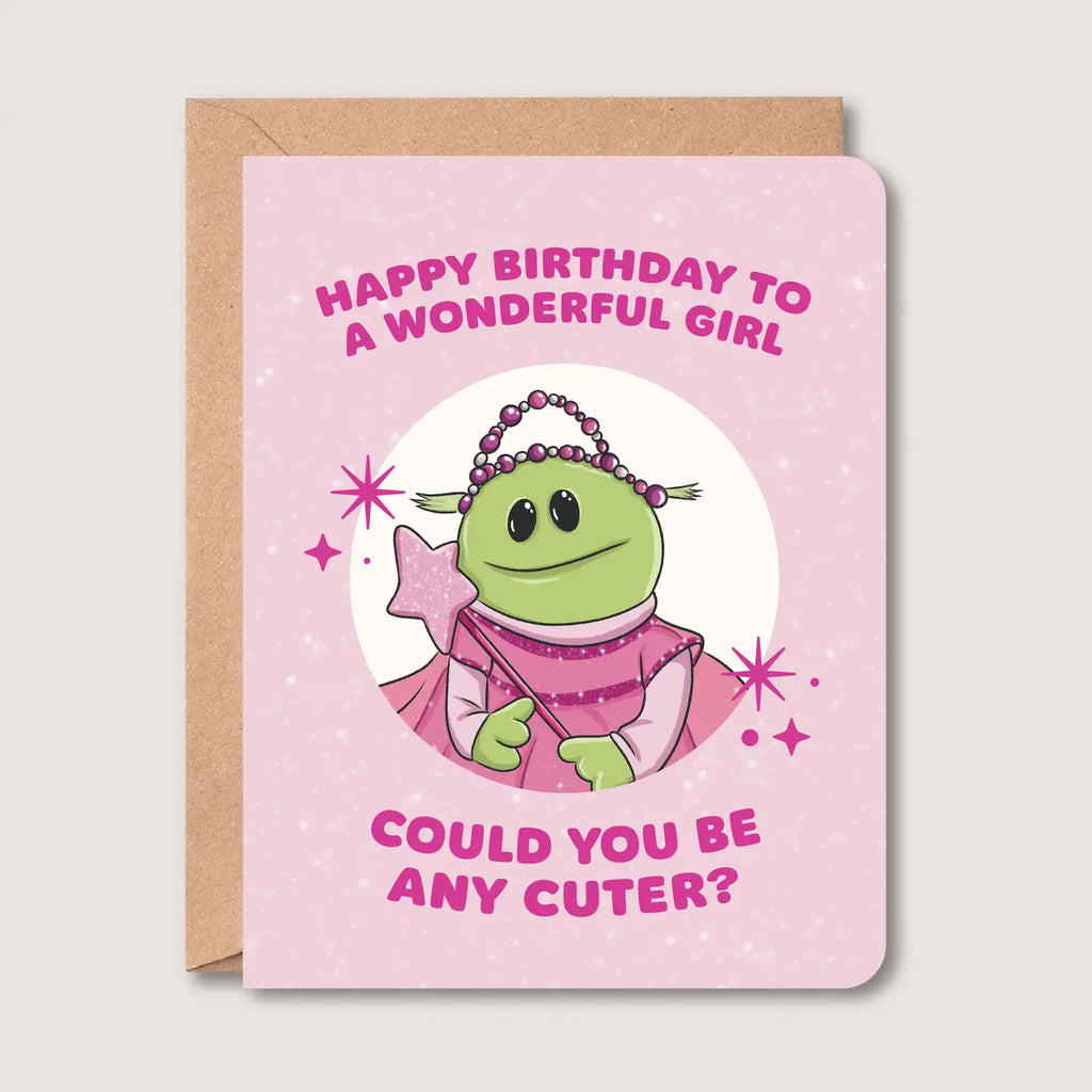 HAPPY BIRTHDAY TO A WONDERFUL GIRL CARD