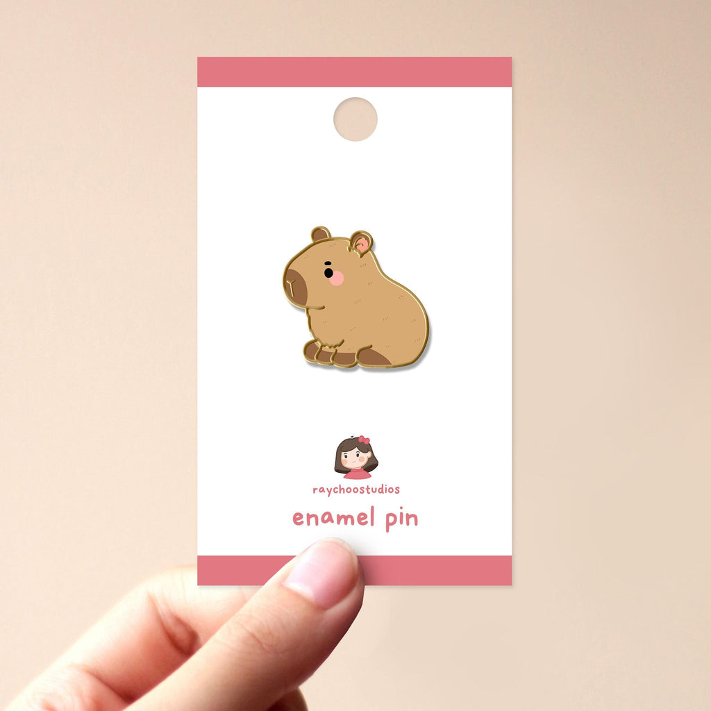 CAPYBARA ENAMEL PIN - 1