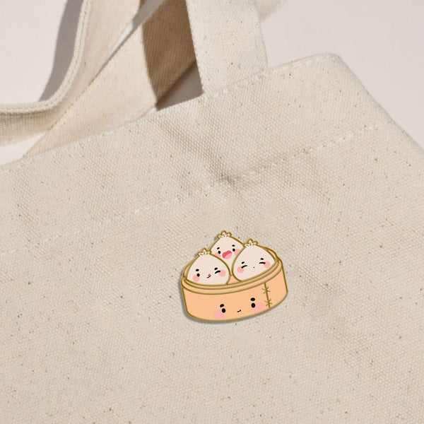 BUNS IN A STEAMER ENAMEL PIN - 2