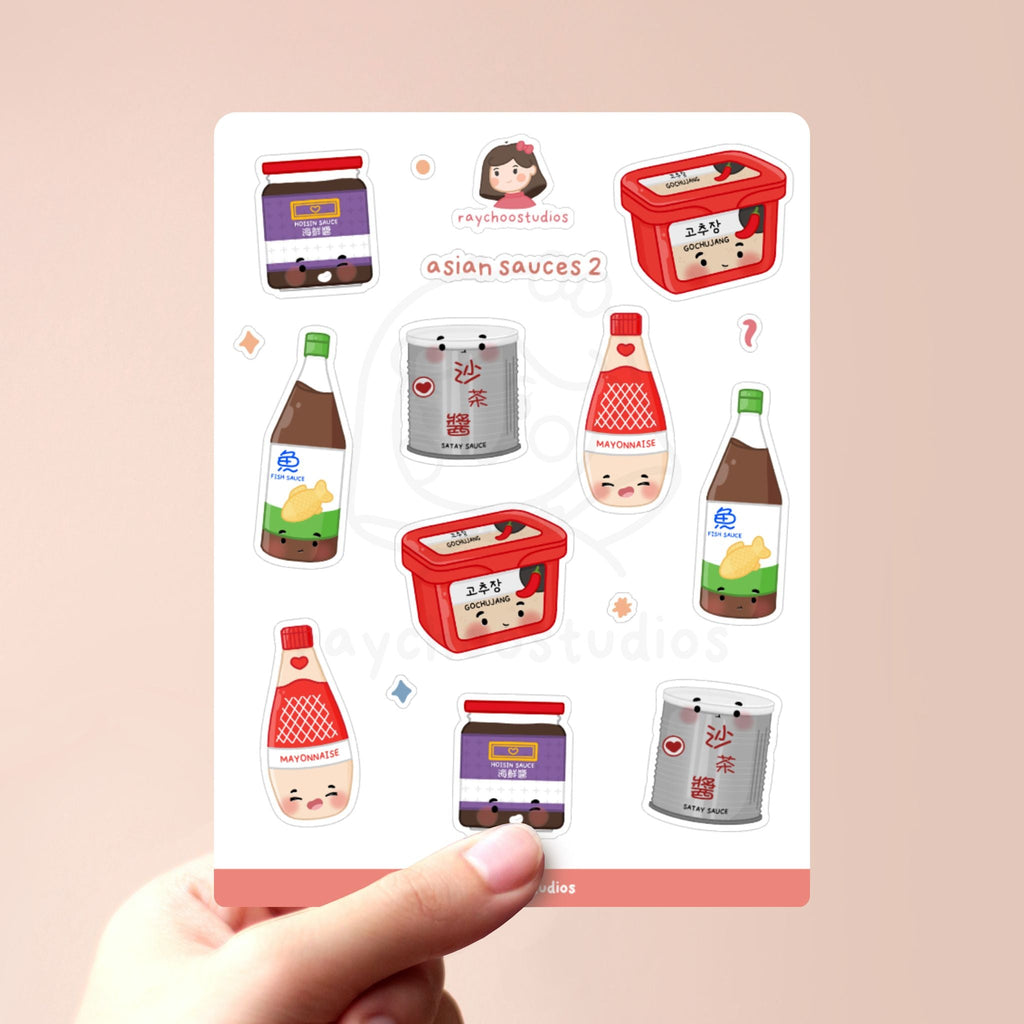 ASIAN SAUCES 2 STICKER SHEET - 1