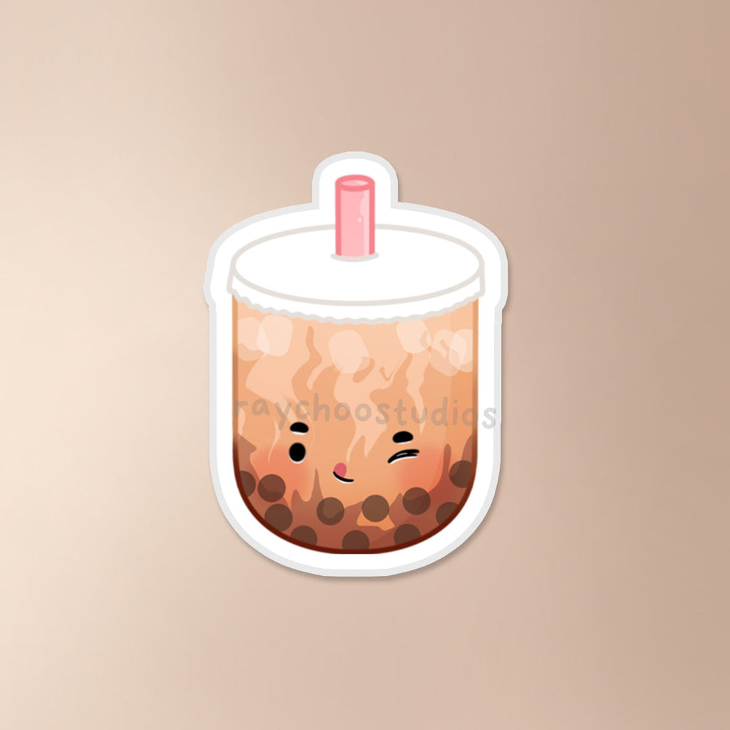 BROWN SUGAR BOBA VINYL STICKER - 1