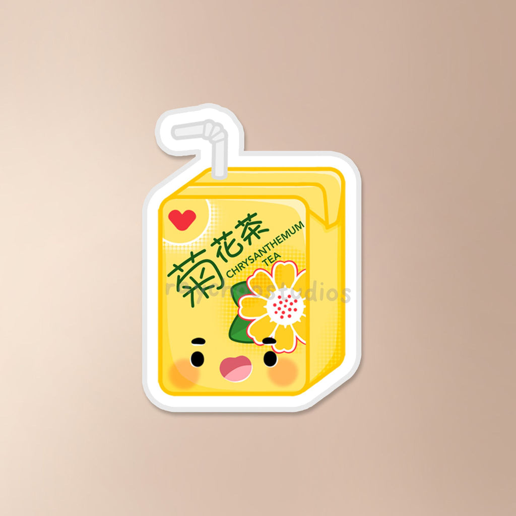 CHRYSANTHEMUM TEA DRINK VINYL STICKER - 1