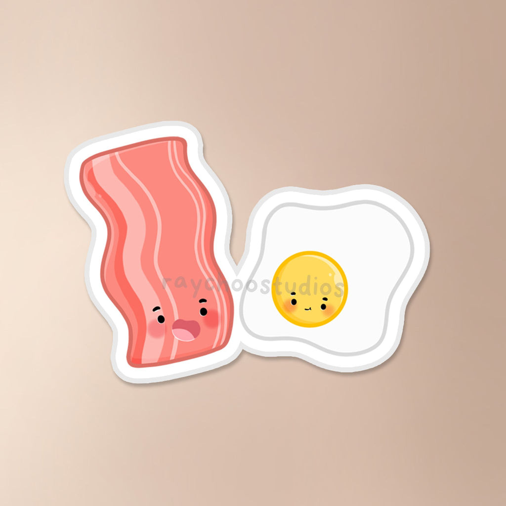 BACON AND EGGS VINYL STICKER - 1