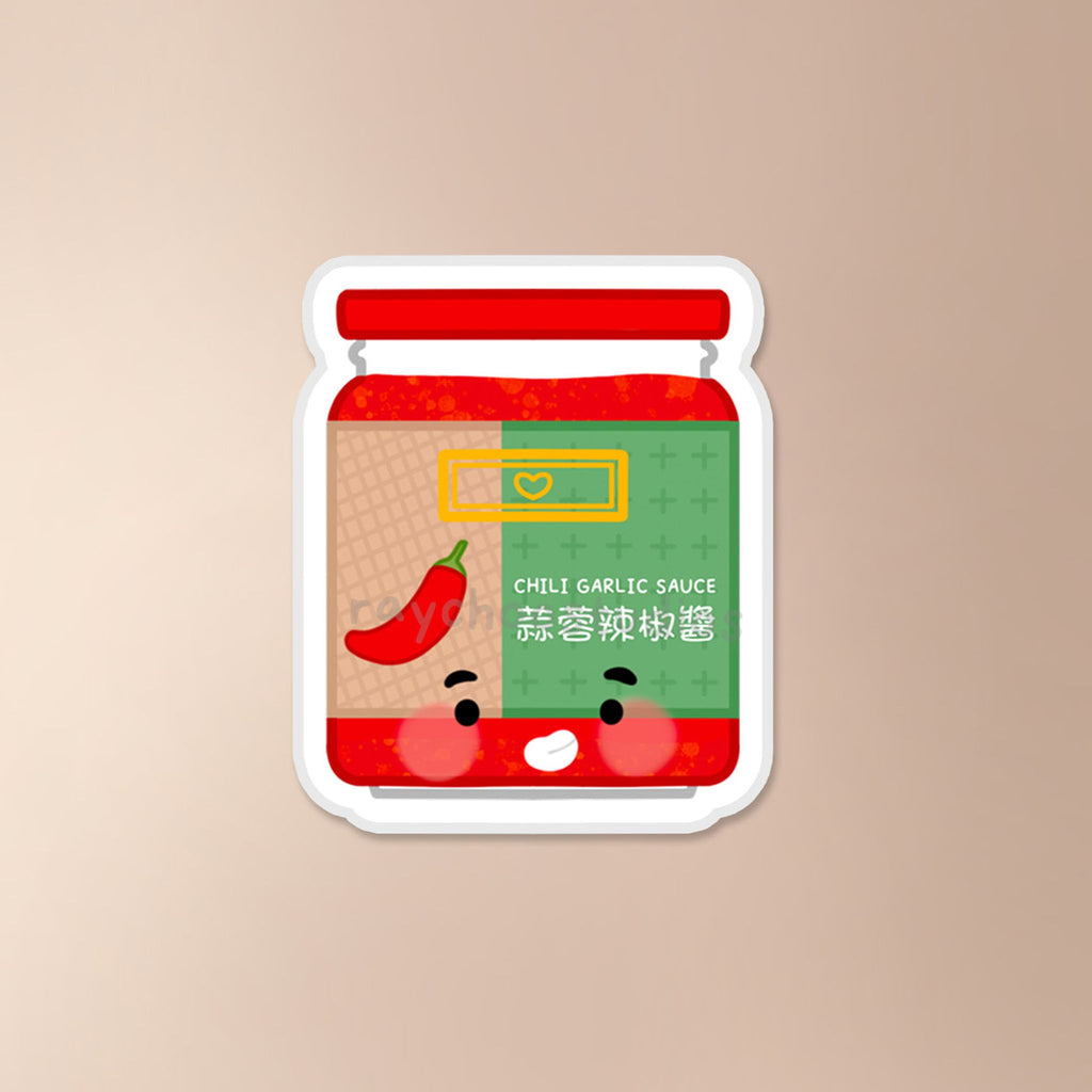 GARLIC CHILI SAUCE VINYL STICKER - 1