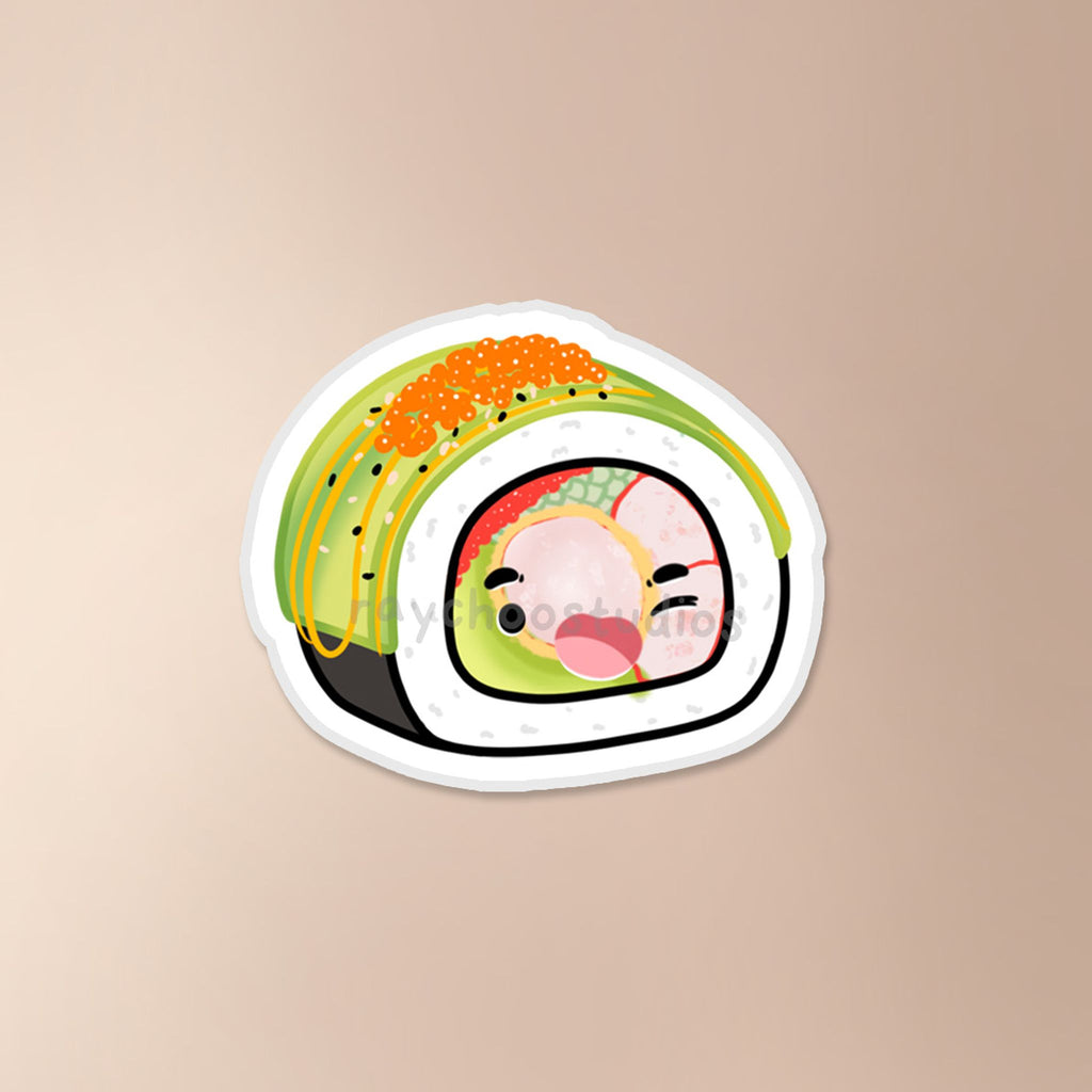 GREEN DRAGON ROLL VINYL STICKER - 1