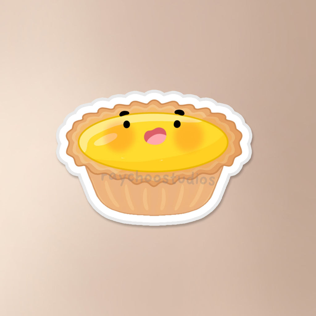 PLAIN EGG TART VINYL STICKER - 1