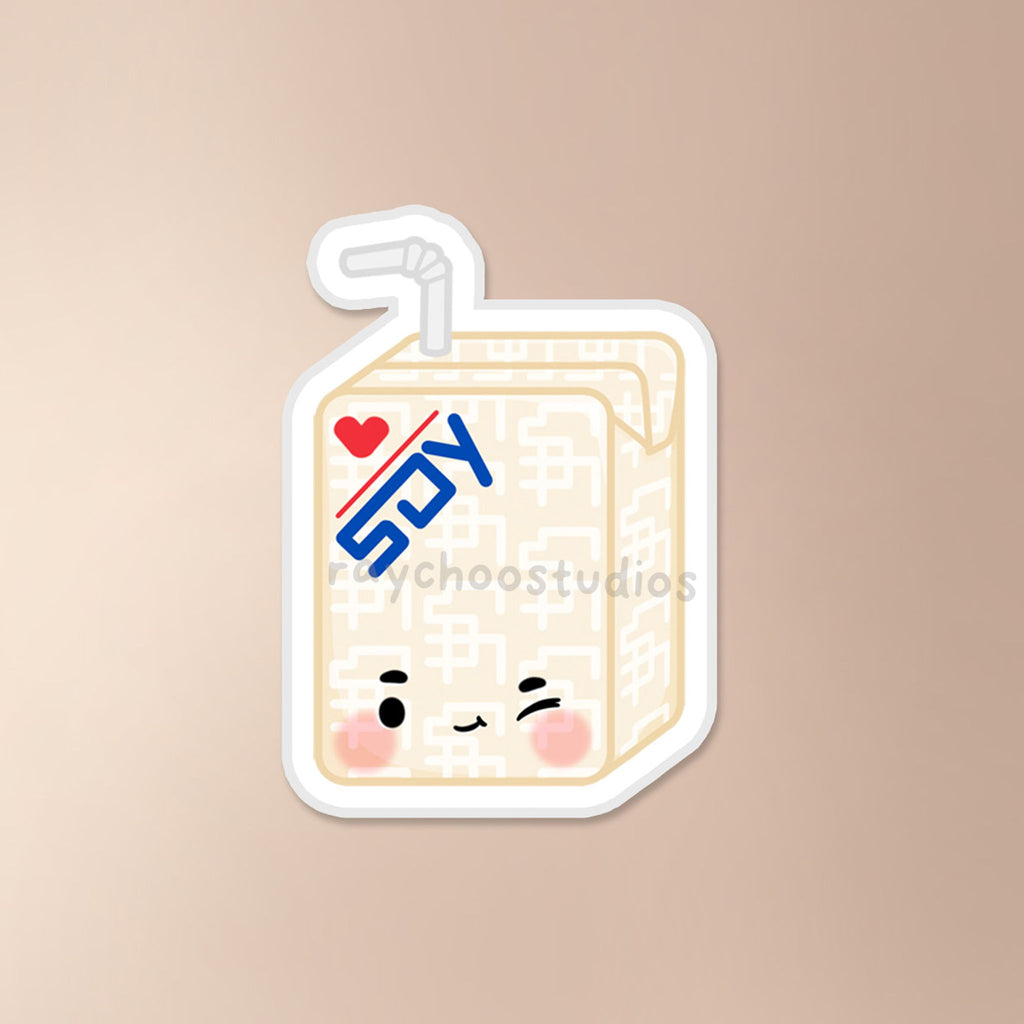 SOY MILK DRINK VINYL STICKER - 1