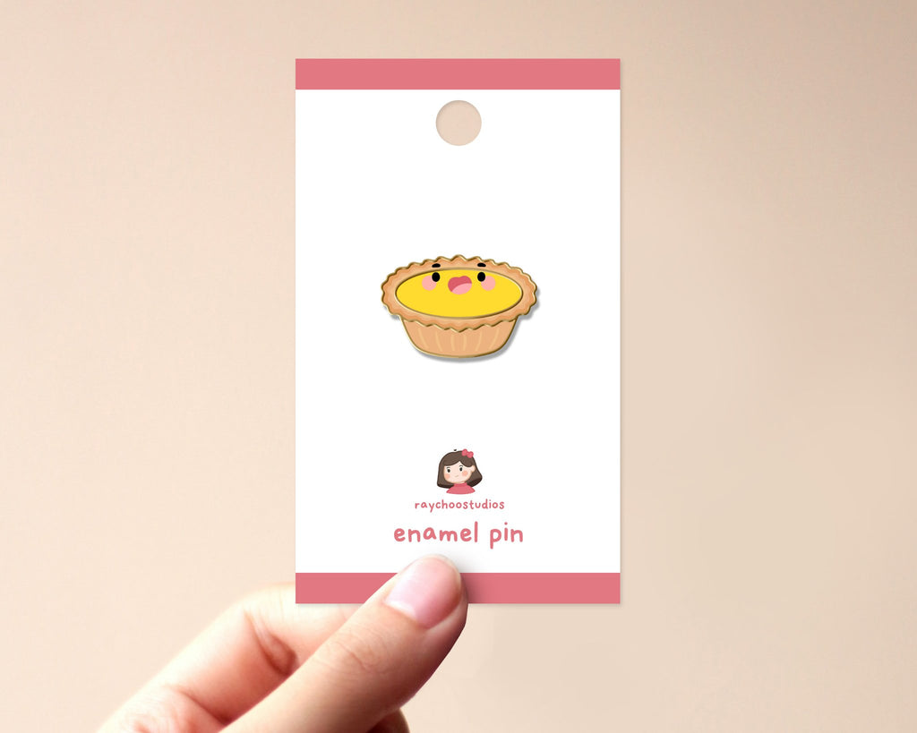 EGG TART ENAMEL PIN - 1