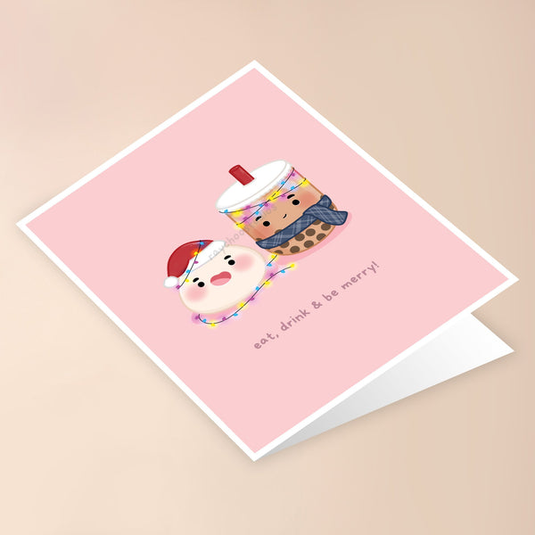 EAT DRINK & BE MERRY HOLIDAY CARD - 2