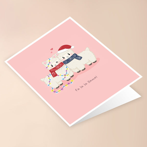 FA-LA-LLAMA HOLIDAY CARD - 2