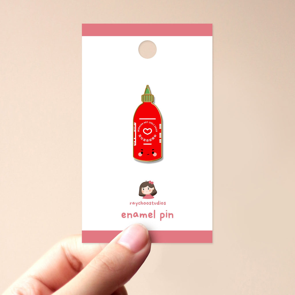 SRIRACHA ENAMEL PIN - 1