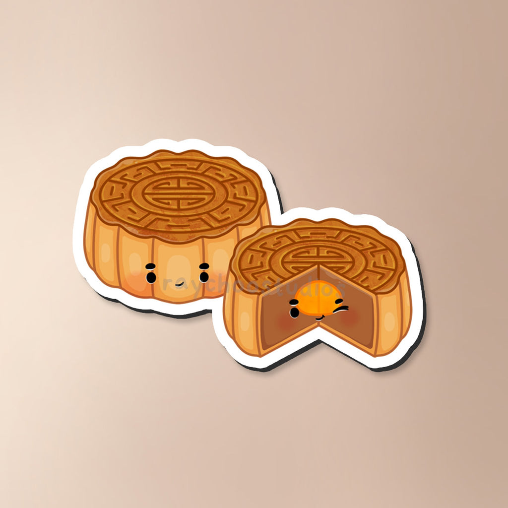 MOONCAKE (PAIR) FRIDGE MAGNET - 1