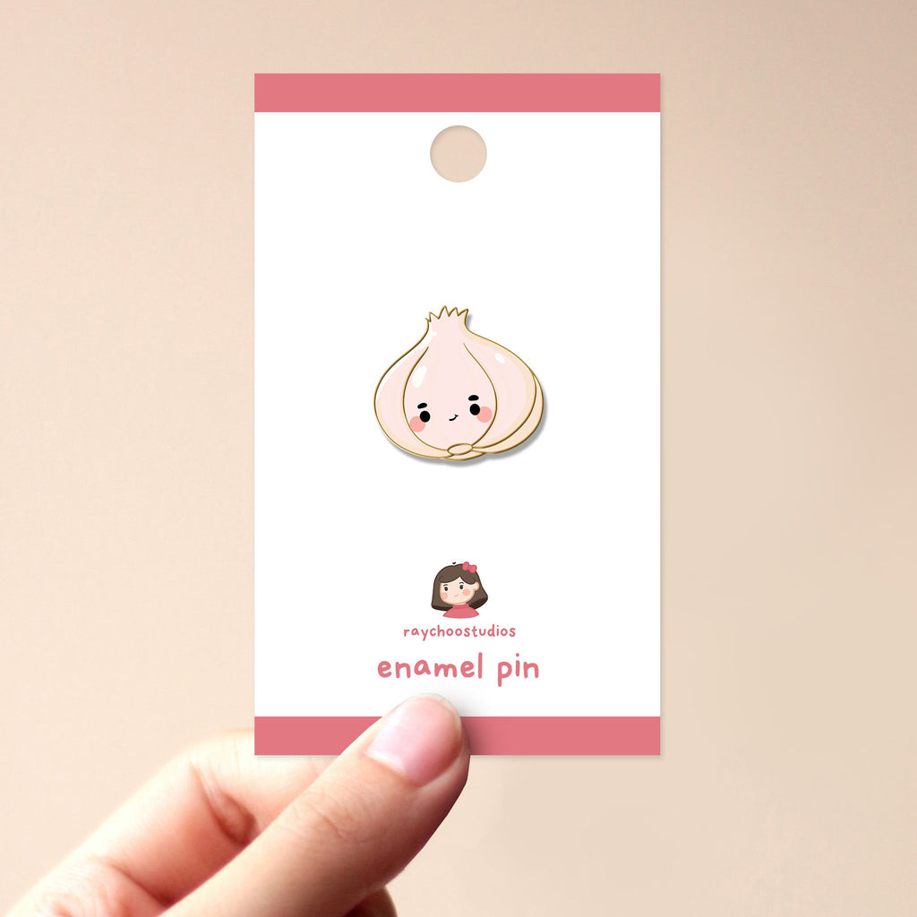GARLIC ENAMEL PIN - 1