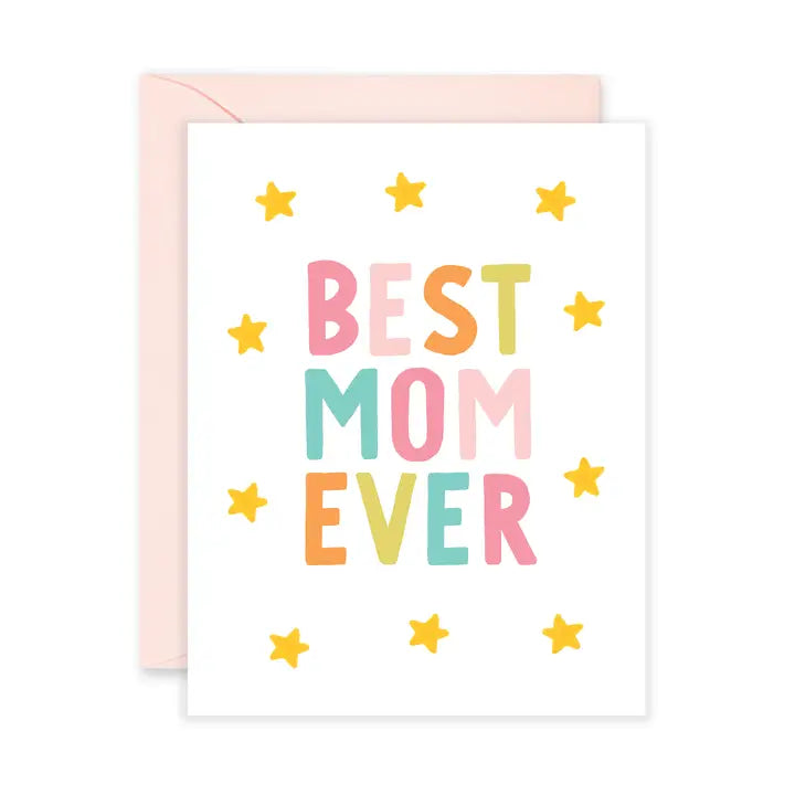 BEST MOM EVER STARS CARD