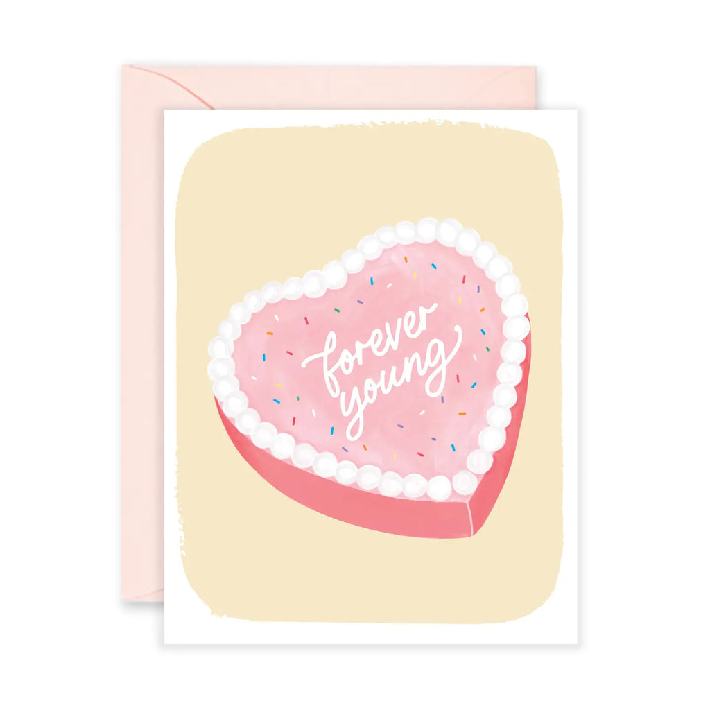 FOREVER YOUNG CAKE CARD