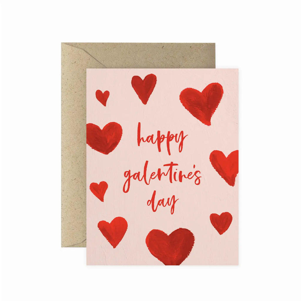 HAPPY GALENTINE'S DAY HEARTS CARD