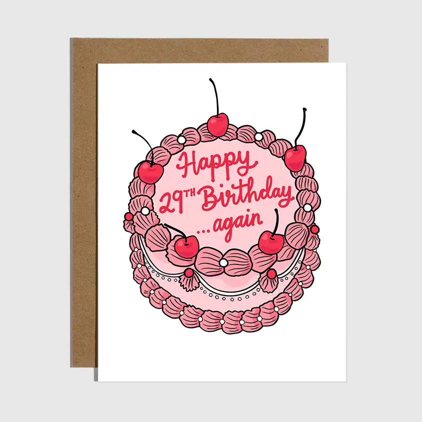 HAPPY 29TH BIRTHDAY... AGAIN CARD