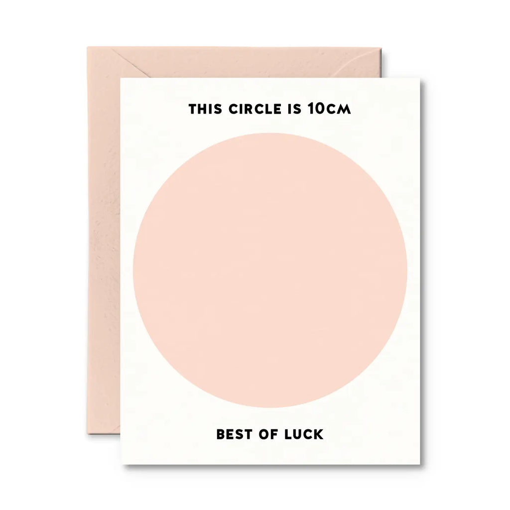 THIS CIRCLE IS 10 CM CARD