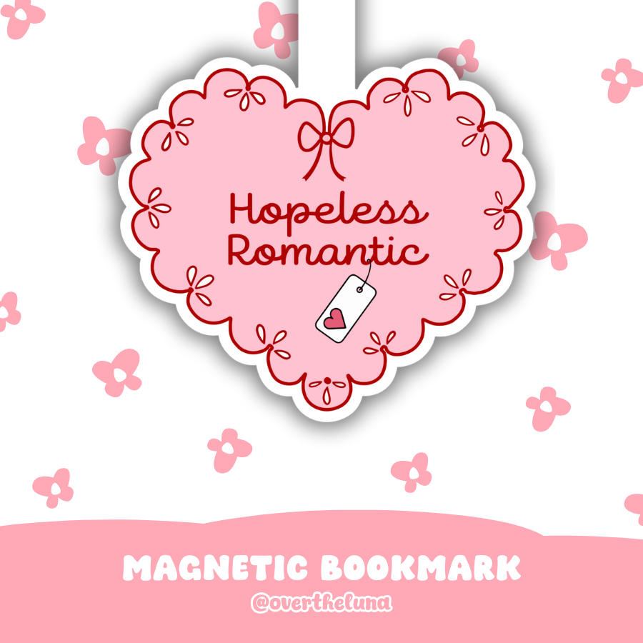 HOPELESS ROMANTIC HEART MAGNETIC BOOKMARK