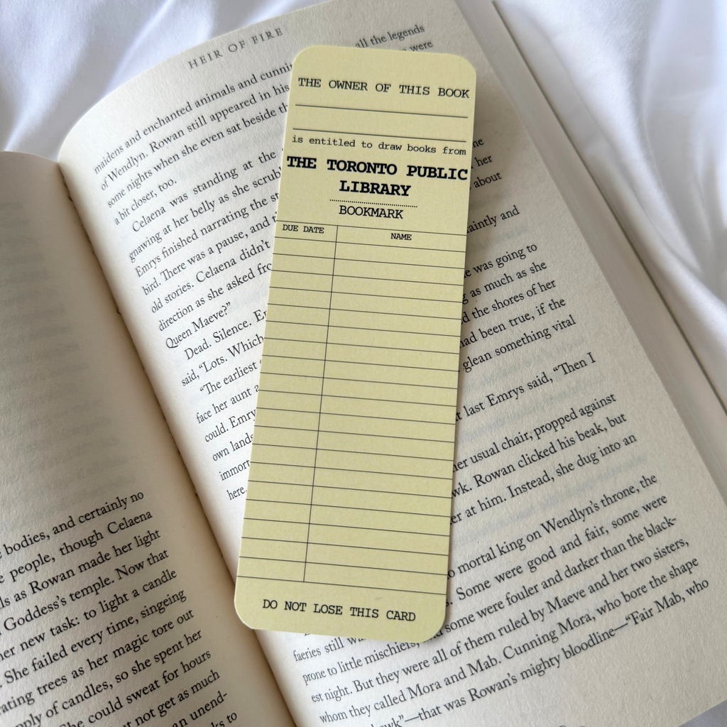 LIBRARY BOOK BOOKMARK