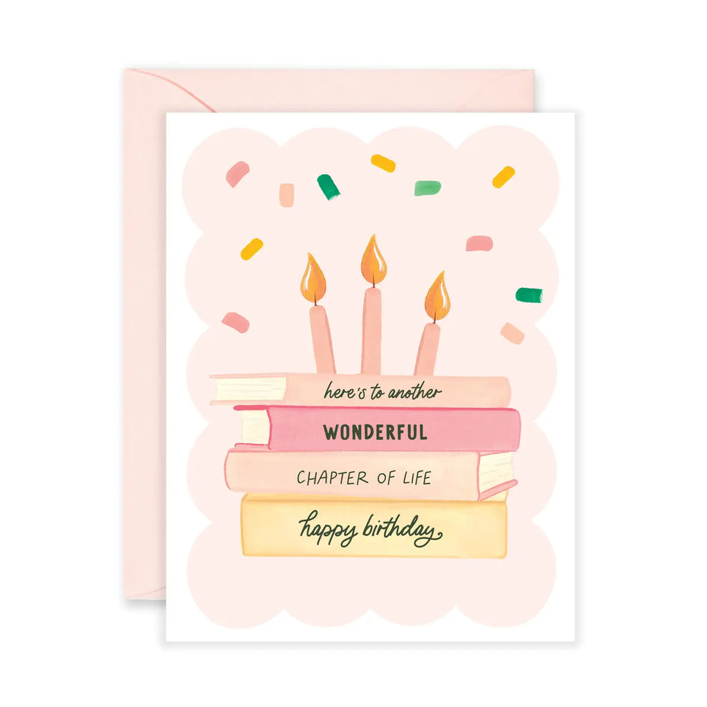 HERE'S TO ANOTHER WONDERFUL CHAPTER OF LIFE CARD