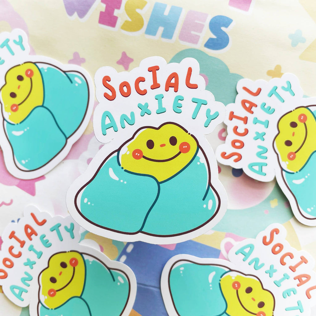 SOCIAL ANXIETY FROG STICKER