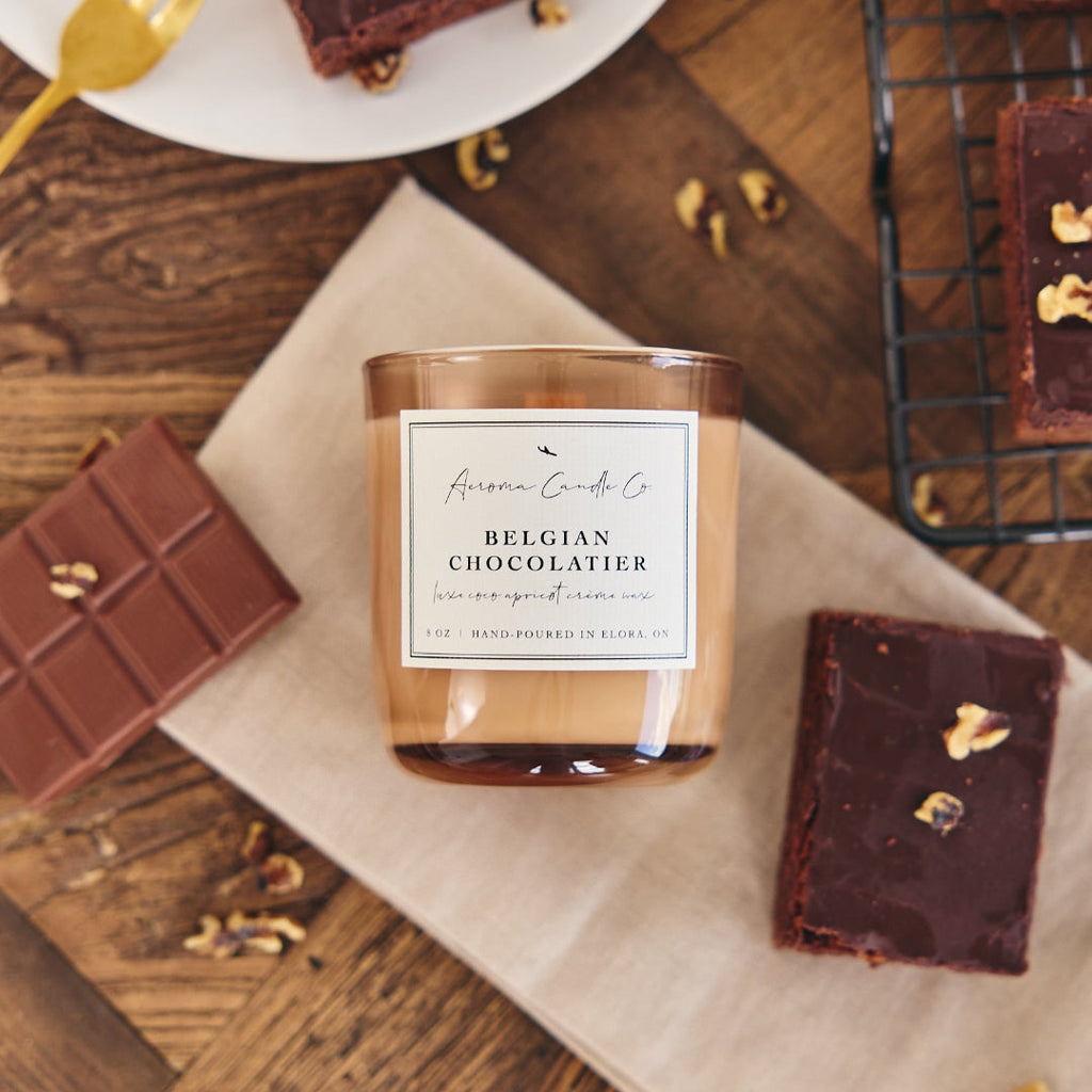 8 OZ CANDLE - BELGIAN CHOCOLATIER