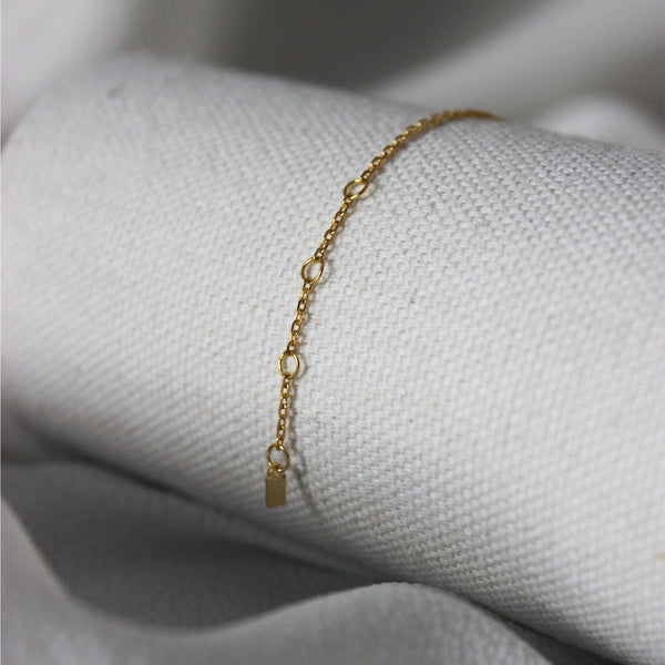 VERMEIL INITIAL LETTER BRACELETS