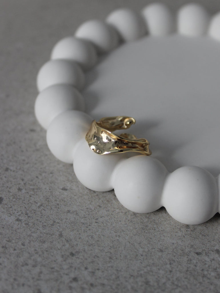 GOLD PLATED ON BRASS RING