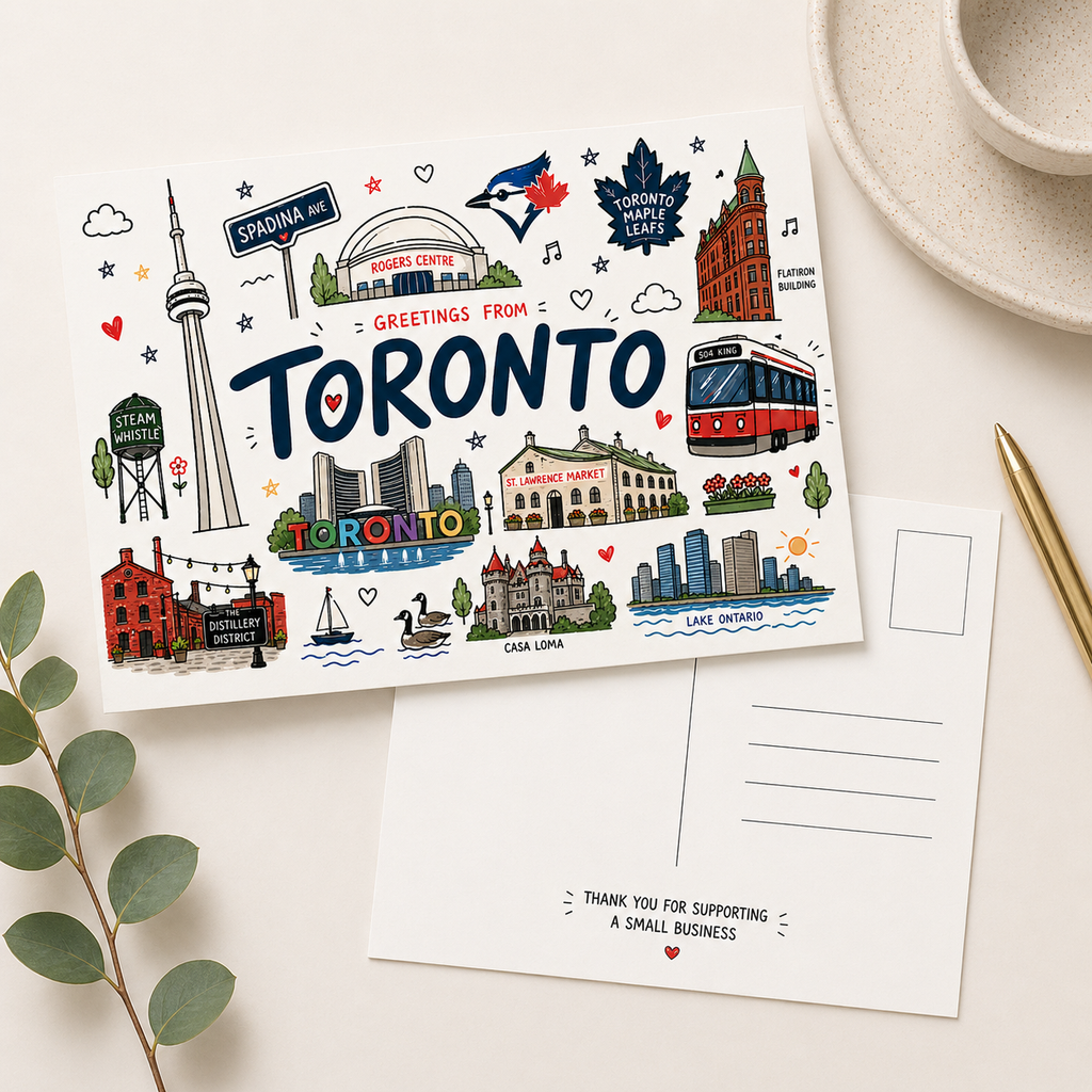 TORONTO LANDMARKS POSTCARD