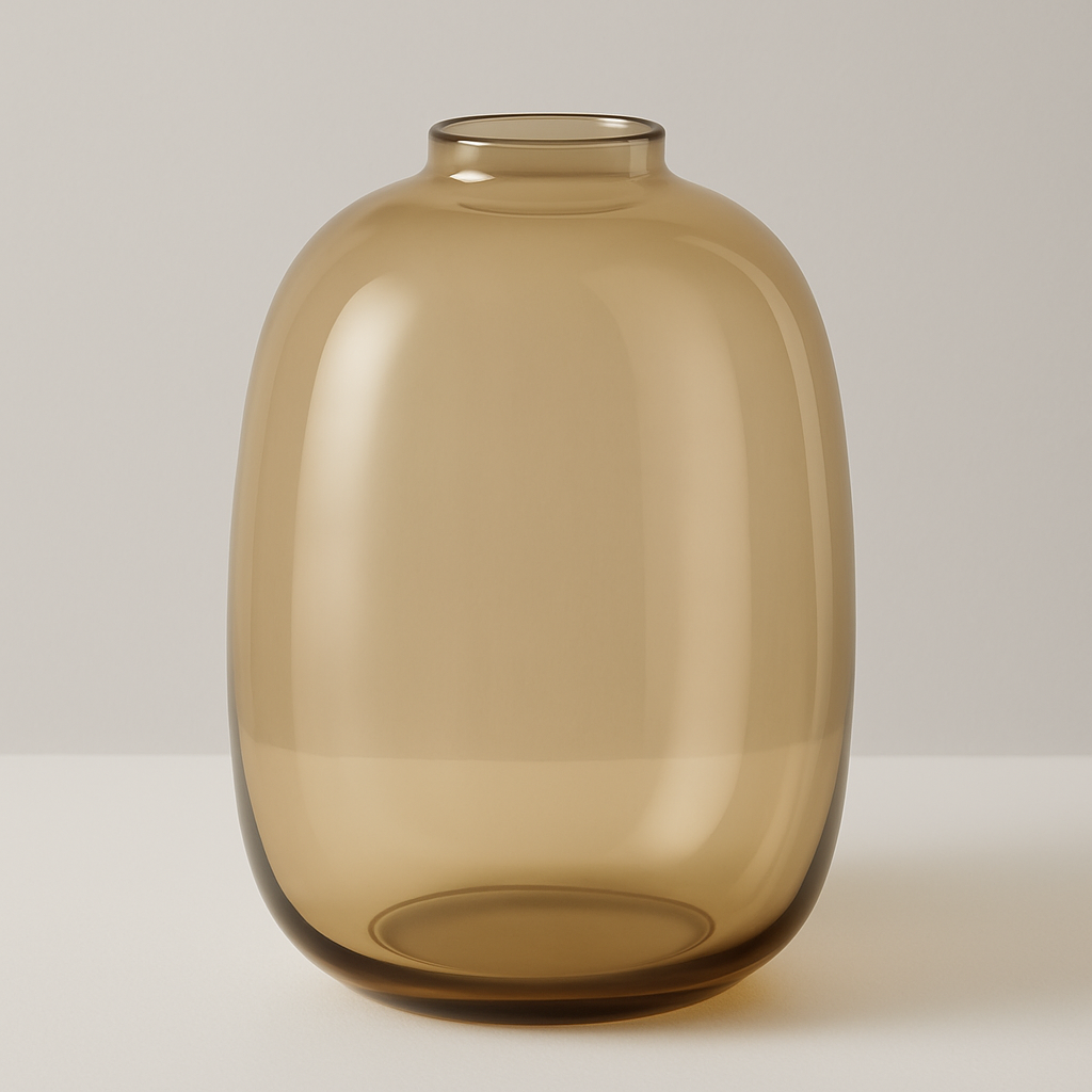 AMBER DOME VASE