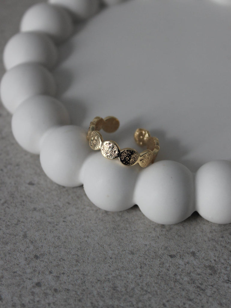 GOLD PLATED ON BRASS RING