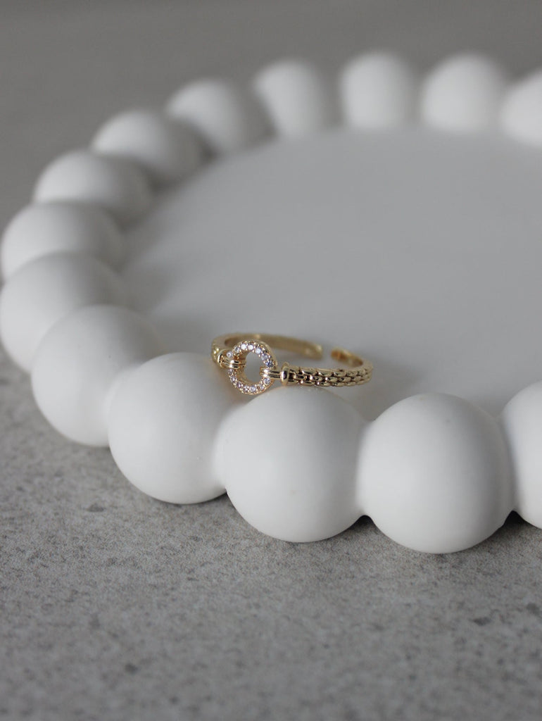 GOLD PLATED ON BRASS RING
