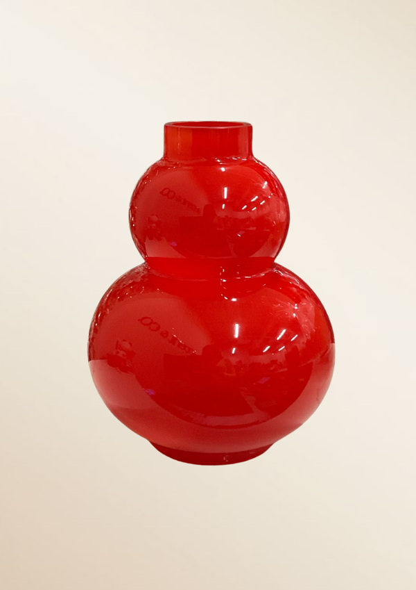 DOUBLE BUBBLE GLASS VASE