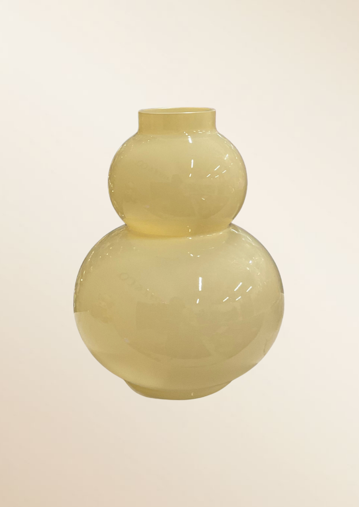 DOUBLE BUBBLE GLASS VASE
