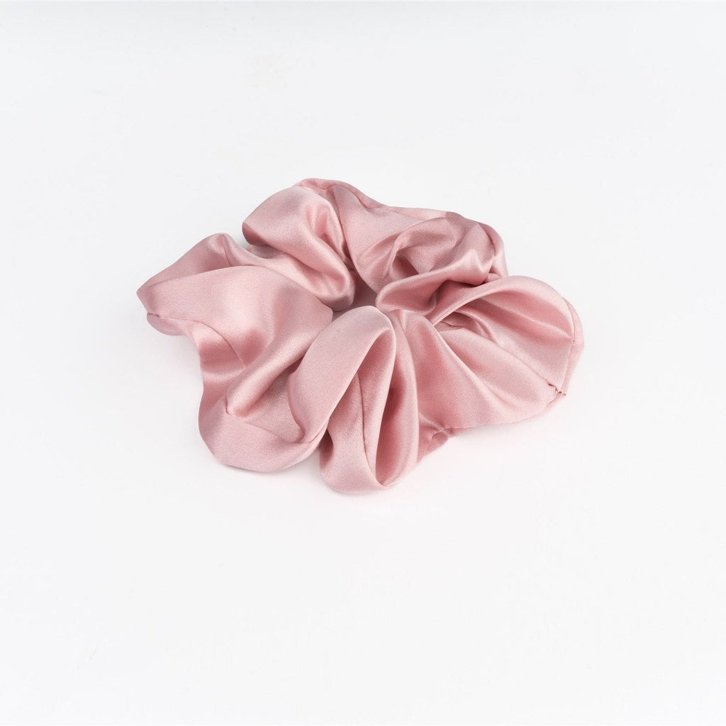 MULBERRY SILK LARGE SCRUNCHIE - LIGHT PINK