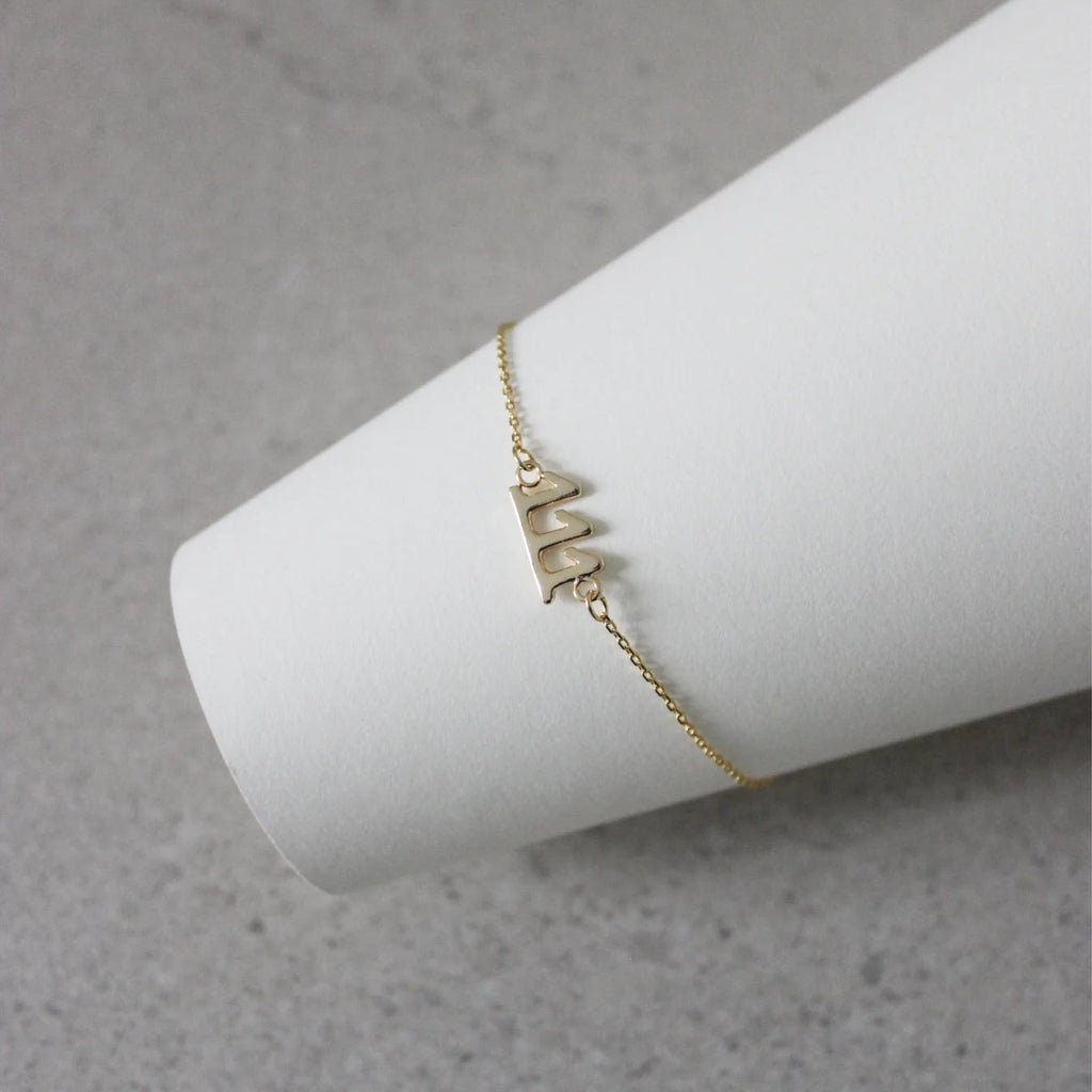 GOLD PLATED ON BRASS ANGEL NUMBER BRACELETS