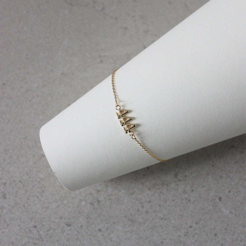 GOLD PLATED ON BRASS ANGEL NUMBER BRACELETS